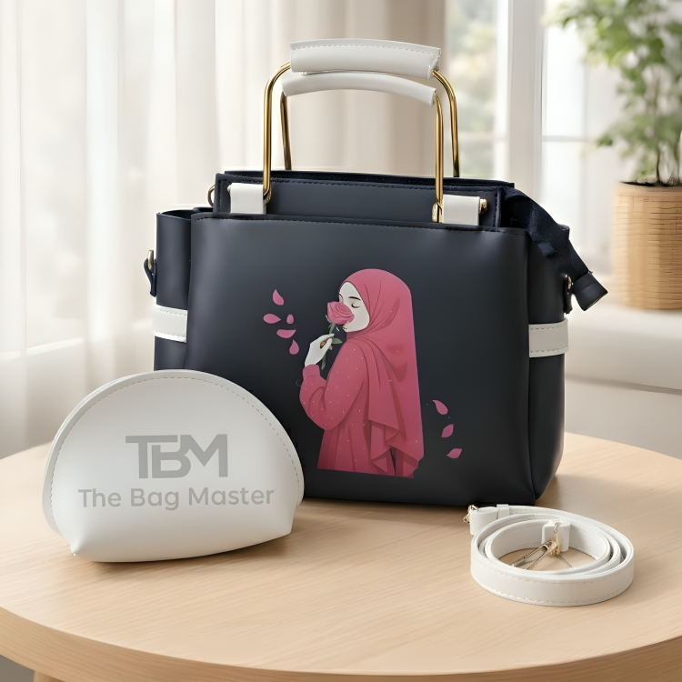 Elegant Women’s Handbag Set – Stylish Printed Tote Bag with Top Handle
