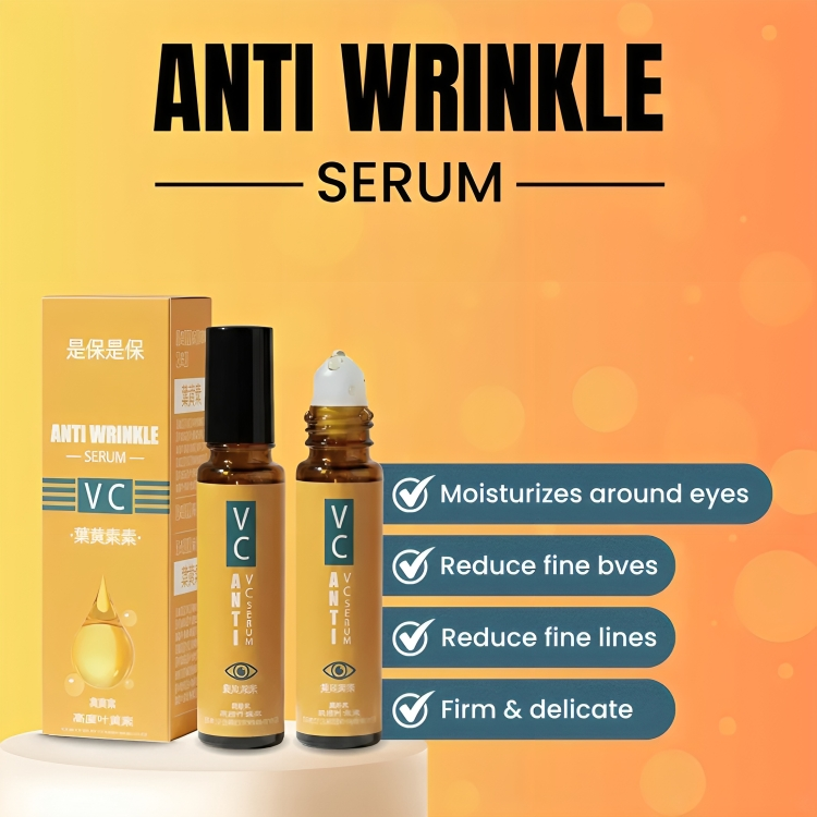 Lutein VC Anti-Wrinkle Eye Serum Roll-On – Dark Circles Remover, Fine Lines & Puffiness Treatment for Firm, Bright & Youthful Skin