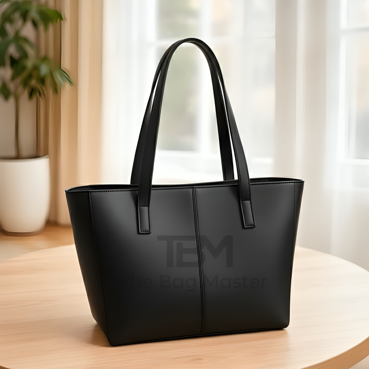 Stylish Black Tote Bag for Women – Durable, Spacious Handbag for Everyday Carry, Office, Shopping & Travel
