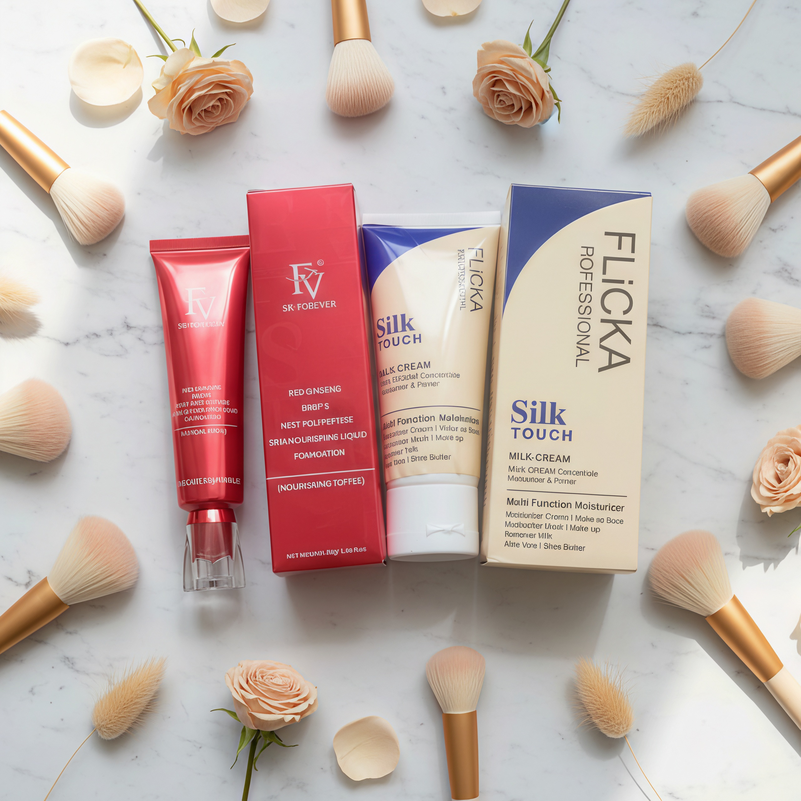 Flicka 2-in-1 Makeup Deal – Primer (60g) + Ivory Foundation (30g)